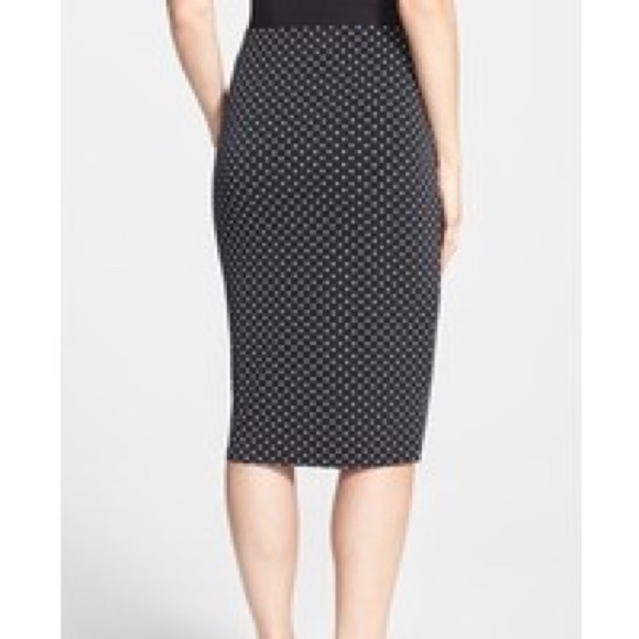 Vince Camuto Polka Dot Midi Tube Skirt - Picture 2 of 7